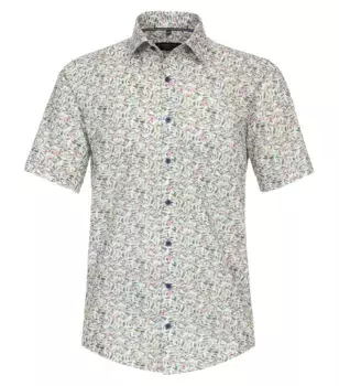 Рубашка CASAMODA с короткими рукавами "Повседневная рубашка CASAMODA с короткими рукавами и принтом ", зеленый