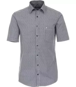 Рубашка CASAMODA с короткими рукавами "Повседневная рубашка CASAMODA с короткими рукавами в клетку ", синий