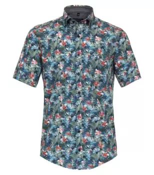 Рубашка CASAMODA с короткими рукавами "Повседневная рубашка CASAMODA с короткими рукавами и принтом ", зеленый