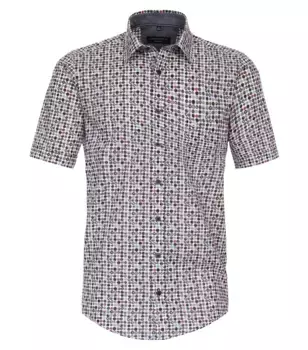 Рубашка CASAMODA с короткими рукавами "Повседневная рубашка CASAMODA с короткими рукавами и принтом ", серый