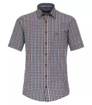 Рубашка CASAMODA с короткими рукавами "Повседневная рубашка CASAMODA с короткими рукавами в клетку ", синий
