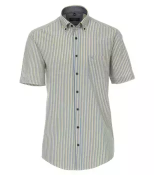 Рубашка CASAMODA с короткими рукавами "Повседневная рубашка CASAMODA с короткими рукавами в полоску ", голубой