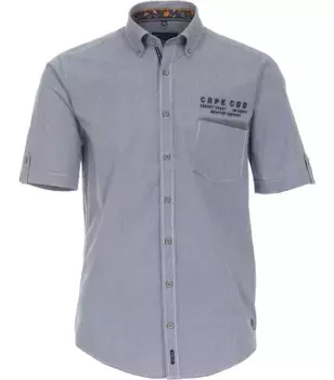 Рубашка CASAMODA с короткими рукавами "Повседневная рубашка CASAMODA с короткими рукавами в клетку ", синий