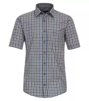 Рубашка CASAMODA с короткими рукавами "Повседневная рубашка CASAMODA с короткими рукавами в клетку ", синий