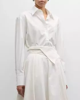 Рубашка Cassatt из поплина на пуговицах Salon 1884, цвет Cream