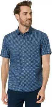 Рубашка Cassian с коротким рукавом UNTUCKit, темно-синий