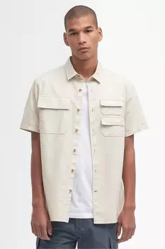 Рубашка Catterick Utility с коротким рукавом из 100% хлопка Barbour, серый