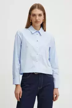 Рубашка CBOXI из хлопка Morgan, синий