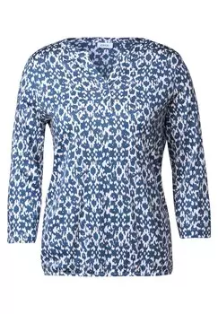 Рубашка CECIL, цвет Sapphire/White