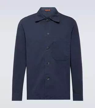 Рубашка cedrone из смесового хлопка Barena Venezia, синий