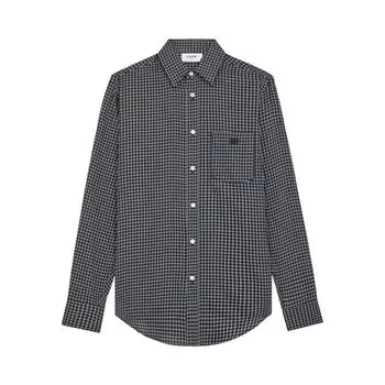 Рубашка CELINE Check Loose Long-Sleeve Shirt 'Navy/Craie/Vert', синий