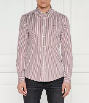 Рубашка чалый Slim fit Boss, красный