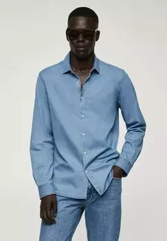 Рубашка CHAMBRE Mango, цвет bleu clair