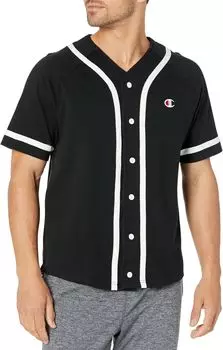 Рубашка Champion Braided Baseball Jersey, черный