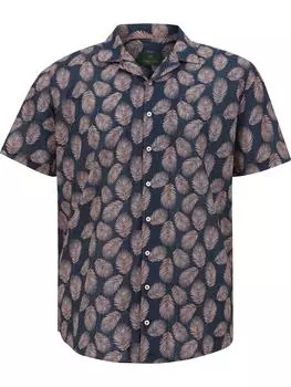 Рубашка Charles Colby, цвет dunkelblau gemustert