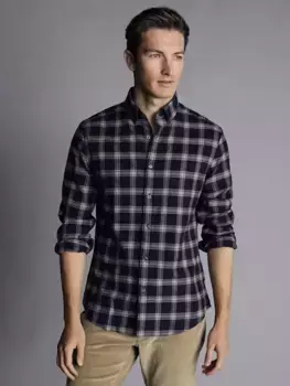 Рубашка Charles Tyrwhitt Brushed Flannel Slim Fit, цвет french/blue