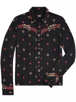 Рубашка Charlie с графичным принтом Ralph Lauren RRL, черный