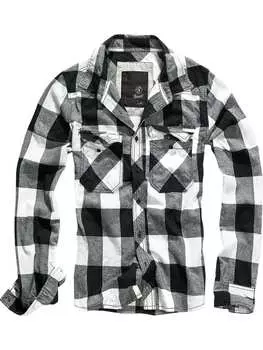Рубашка Check Shirt Long Sleeve Brandit, белый