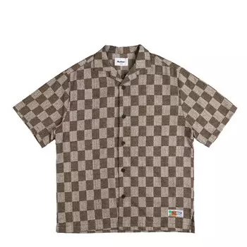 Рубашка checker vacation s/s shirt Butter Goods, коричневый