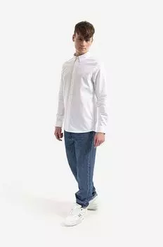 Рубашка Chemise Greg из хлопка A.P.C., белый