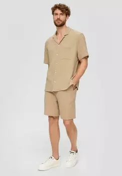 Рубашка CHEMISE s.Oliver, бежевый