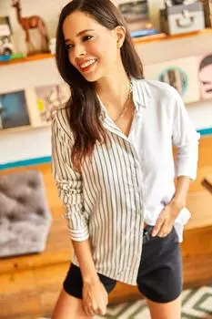 Рубашка - Черная - Приталенная Olalook, черный