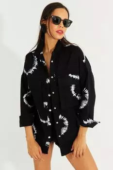 Рубашка – черная – стандартного кроя Cool & Sexy, черный