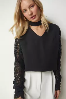 Рубашка – черная – стандартного кроя Happiness stanbul, черный