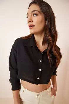 Рубашка – черная – стандартного кроя Happiness stanbul, черный