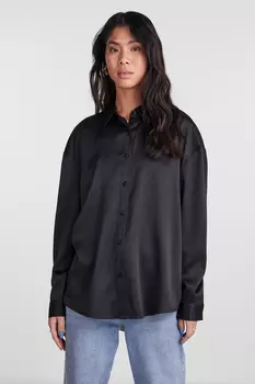 Рубашка – черная – стандартного кроя PIECES, черный