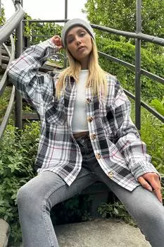 Рубашка – черная – стандартного кроя Trend Alaat Stili, черный