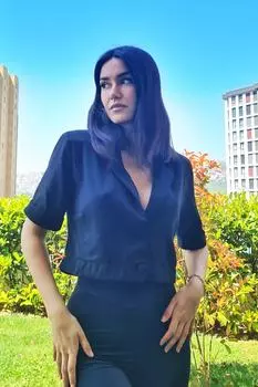 Рубашка – черная – стандартного кроя Trend Alaat Stili, черный