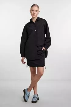 Рубашка - Черный - Свободный крой PIECES