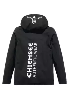 Рубашка Chiemsee с капюшоном "с принтом на капюшоне" и принтом на спине, черный