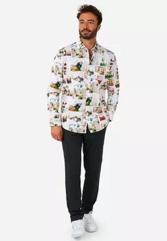 Рубашка CHRISTMAS OppoSuits, белый