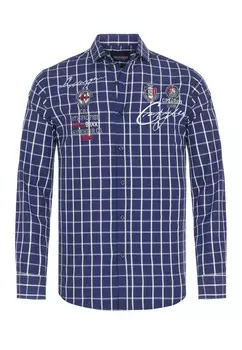 Рубашка Cipo & Baxx Langarm CH183, цвет NAVYBLUE