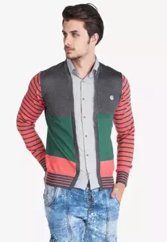 Рубашка Cipo & Baxx с длинными рукавами в спортивном морском стиле, красный