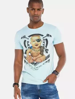 Рубашка CIPO & BAXX, светло-синий