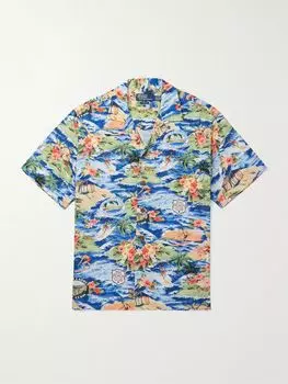 Рубашка Clady Convertible-Clar из поплина с принтом POLO RALPH LAUREN, синий