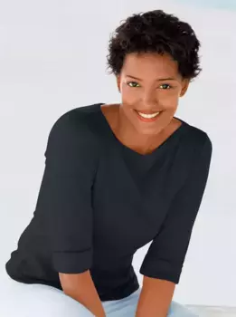 Рубашка Classic Basics с круглым вырезом "Рубашка", черный