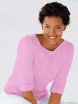 Рубашка Classic Basics с круглым вырезом "Рубашка", цвет Ros