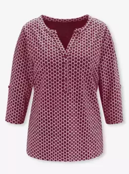 Рубашка Classic Basics с рукавом 3/4 "Shirt", бордовый