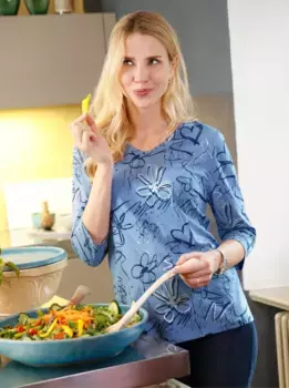 Рубашка Classic Basics с рукавом 3/4 "Shirt", синий