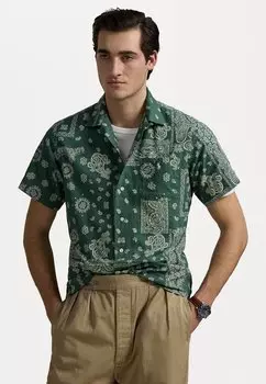 Рубашка Classic Fit Bandanna Print Camp Polo Ralph Lauren, Green
