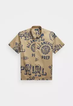 Рубашка CLASSIC FIT COTTON LINEN CAMP SHIRT Ralph Lauren, бежевый