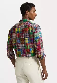 Рубашка CLASSIC FIT PATCHWORK MADRAS CAMP SHIRT Polo Ralph Lauren, мультиколор