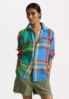 Рубашка CLASSIC FIT PLAID LINEN SHIRT Polo Ralph Lauren, оранжевый