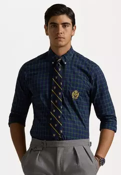 Рубашка CLASSIC FIT PLAID POPLIN SHIRT Ralph Lauren, темно-синий