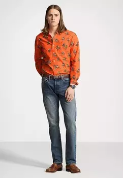 Рубашка CLASSIC FIT POLO MATCH OXFORD SHIRT Ralph Lauren, оранжевый