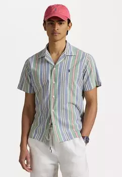 Рубашка CLASSIC FIT STRIPED CHAMBRAY CAMP SHIRT Polo Ralph Lauren, темно-синий
